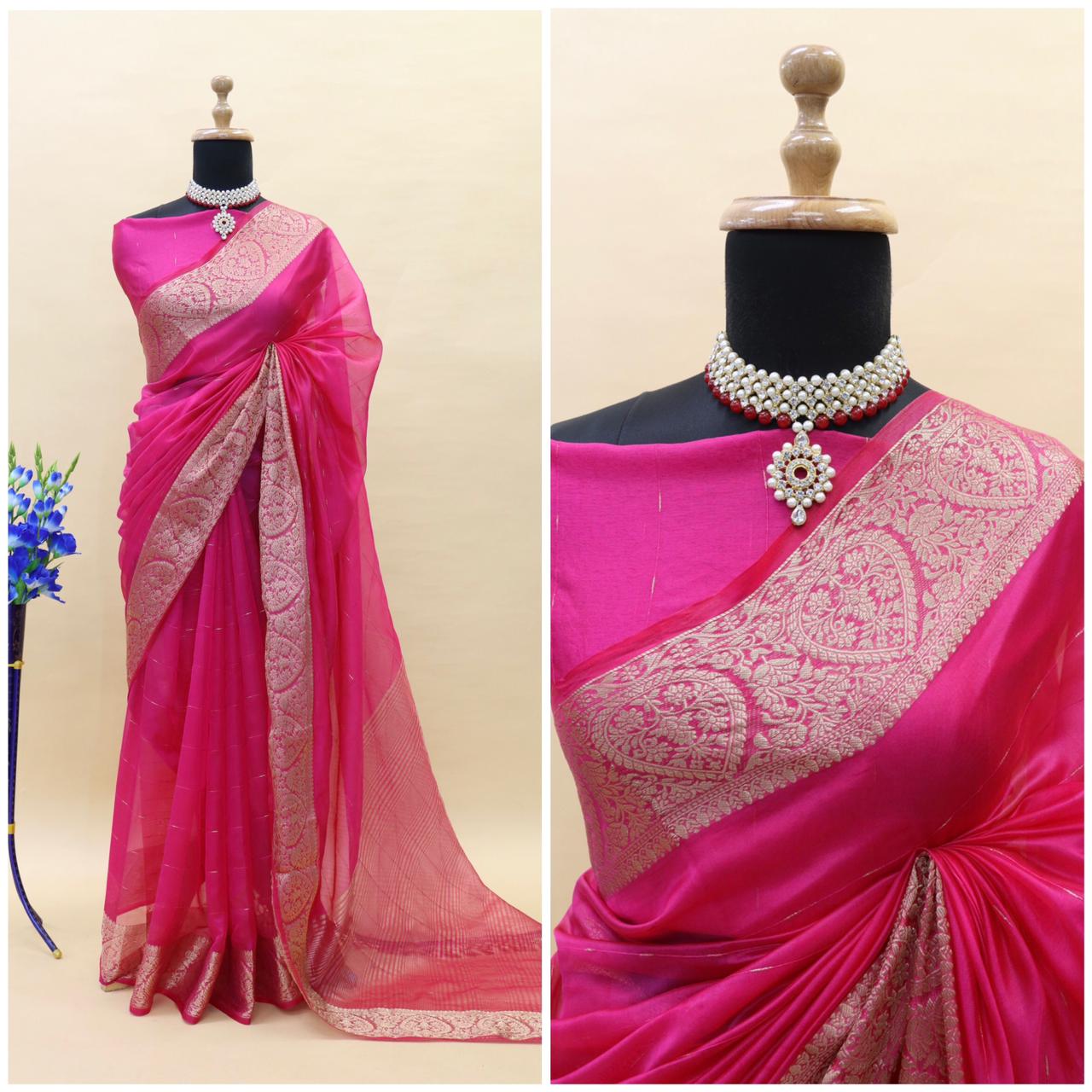 Df 110 Banarasi Soft Organza Silk Saree Catalog